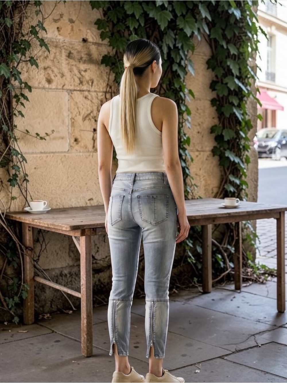 Free People | Dusty Violet Washed Jeans | Size XS - Picture 2 of 14
